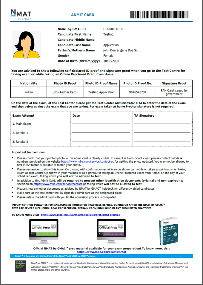 NMAT Admit Card 2024, Direct Link, Steps to Download, Exam Day Guidelines