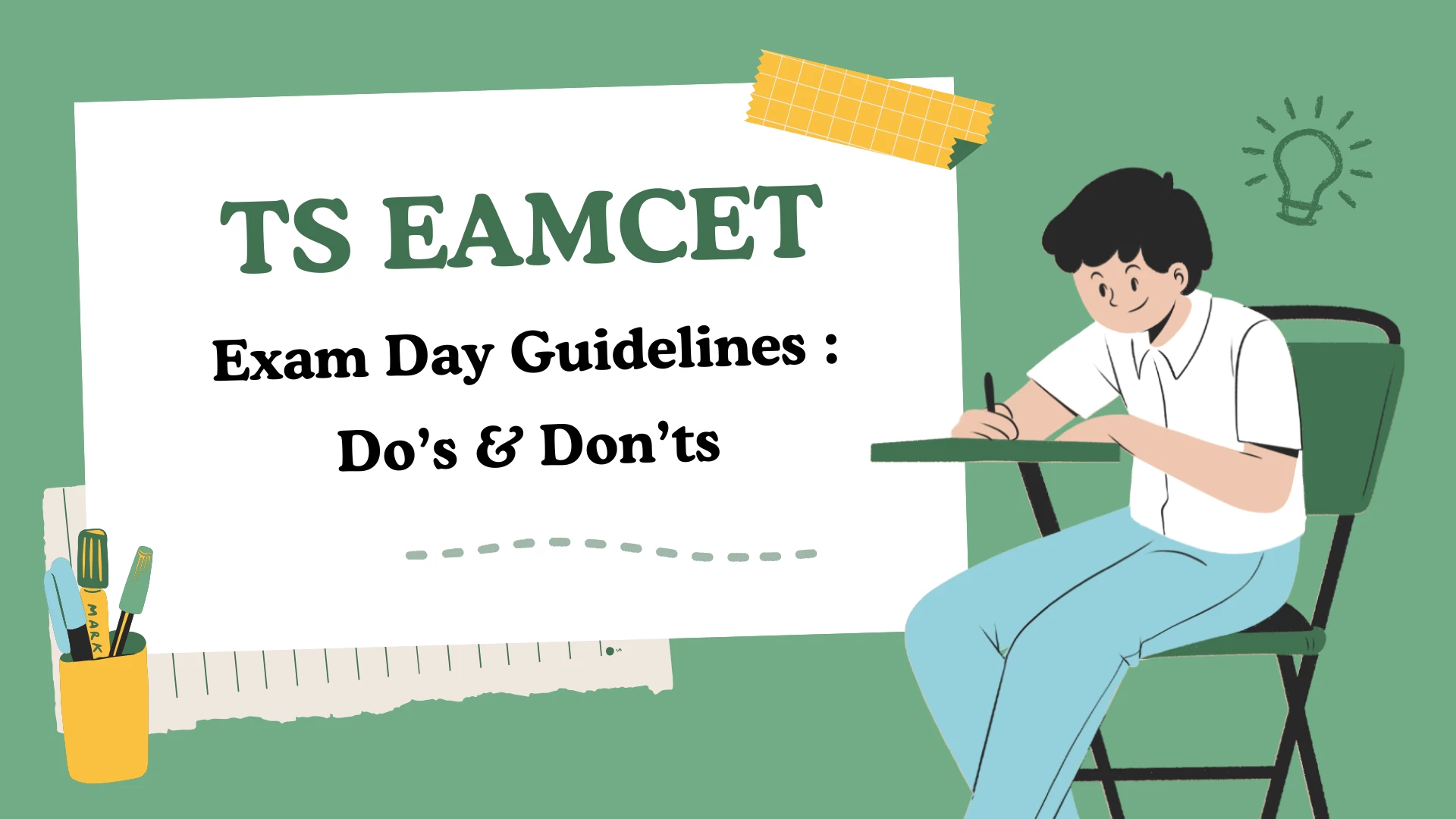 TS EAMCET Exam Day Guidelines: Dos and Don'ts, Dress Code and Items to ...
