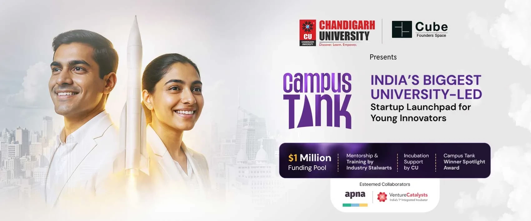 Chandigarh University & Campus Tank - Empowering Student Startups & Entrepreneurs