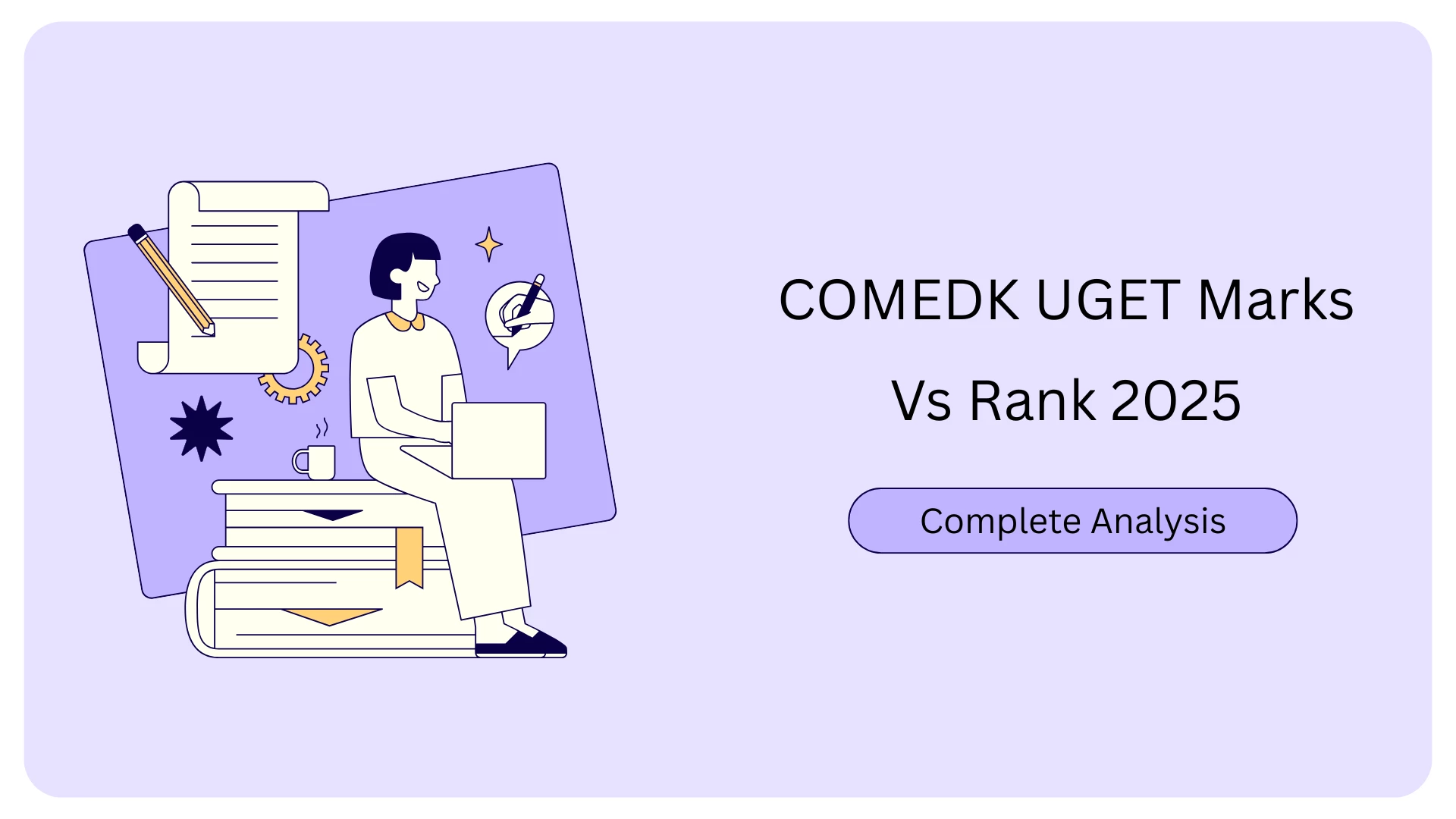COMEDK UGET 2025 Marks vs Rank Analysis