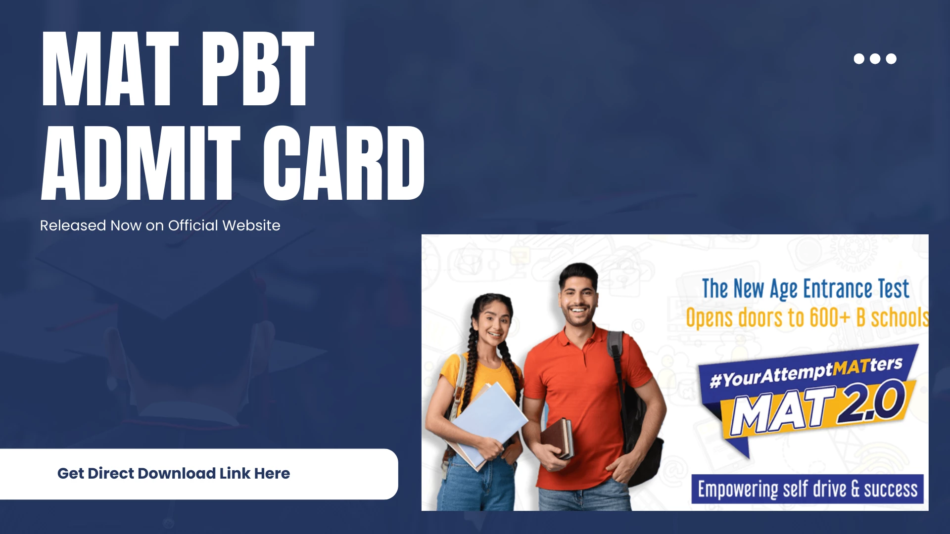 MAT 2025 Admit Card (September PBT) Released: Download & Check Details