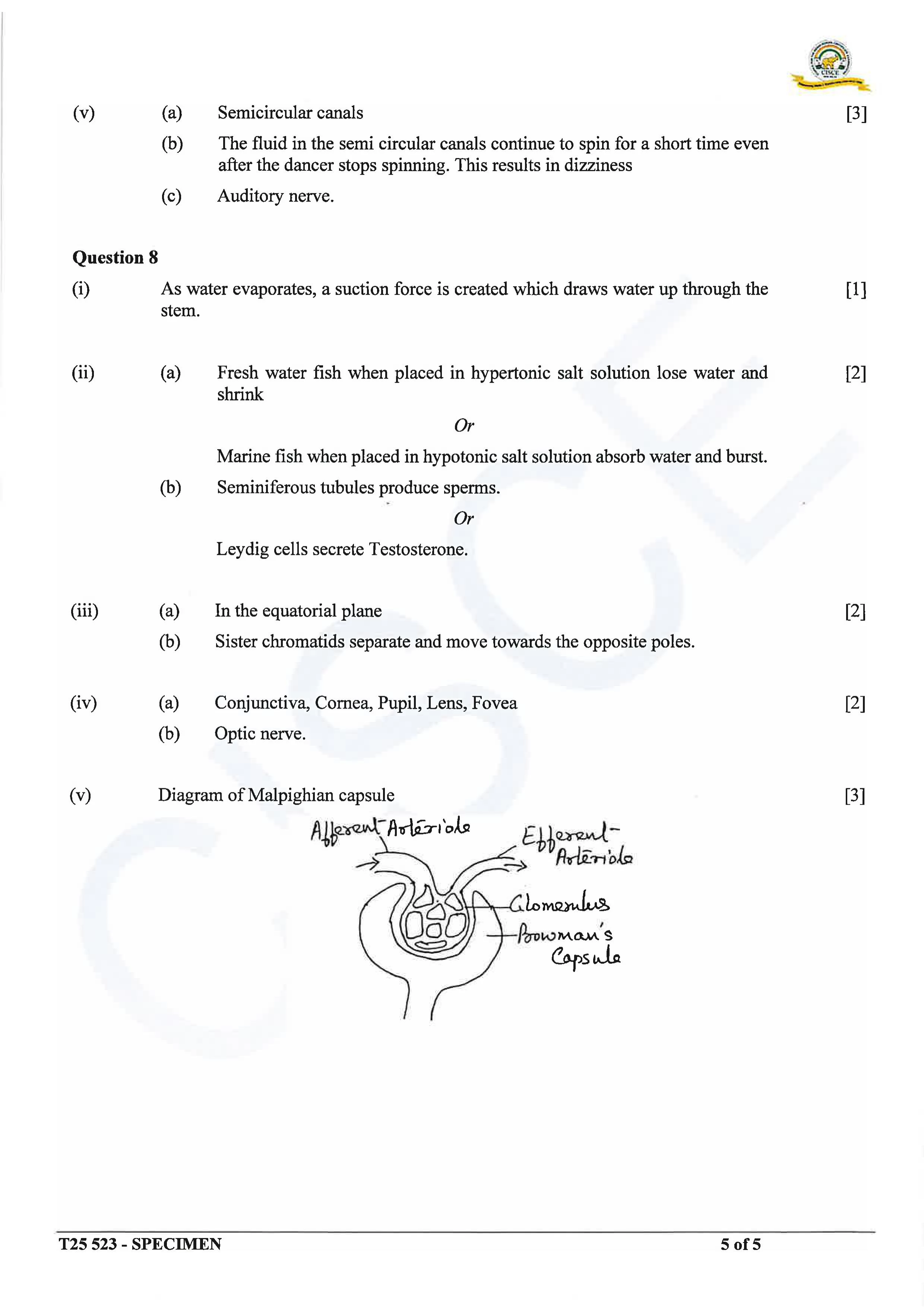 ICSE 10th Biology Question Paper PDFs 2024, 2023 and More